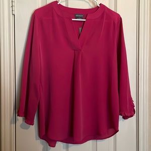 Van Heusen Women’s Top, Hot pink Size Medium